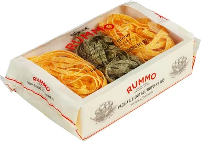 Produktbild von Rummo Paglia e Fieno all'uovo N°105 Eierbandnudeln mit Spinat