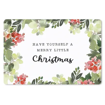 Produktbild von MuchoWow® Schreibtischunterlage Weihnachten - Zitat - Pflanzen 60x40 cm - XXL Mauspad - Großes Mauspad