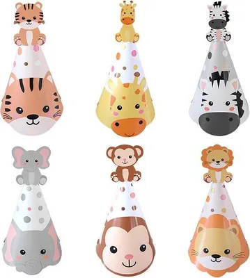 Productafbeelding van Feestartikelen: 24 Dieren Kostuum Hoedjes voor Kinderen en Volwassenen
