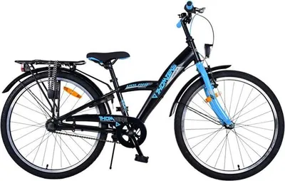 Produktbild von Volare Thombike Kinderfahrrad - Jungen - 24 Zoll - Schwarz Blau - 3 Gänge