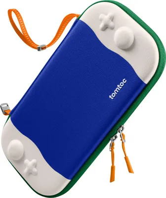 Image de Housse pour Nintendo Switch 2 Etui, protection intégrale Housse de transport pour console Switch et jeux, Tomtoc Slim FancyCase G05, Blue Wave