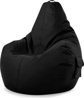 Produktbild von Green Bean® Sitzsack mit Rückenlehne "Cozy" 80x70x90cm - Gaming Chair mit 230L EPS Perlen Füllung - Schwarz