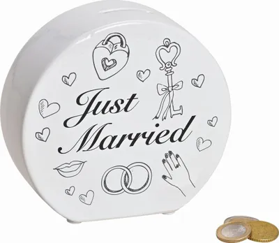 Produktbild von Keramik Spardose "Just Married"