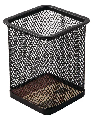 Produktbild von DELI Stifteköcher Mesh 8 x 8 x 10.3 cm schwarz