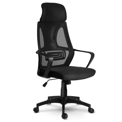 Image de Chaise De Bureau Micro-Grid Praga - Noir