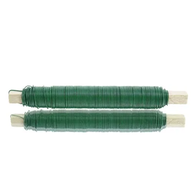 Produktbild von Wickeldraht Holzstab grün - 0,65 mm, 38 m - 1 Stück