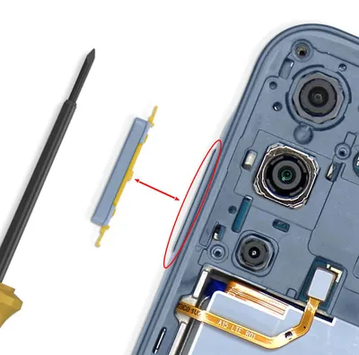 Produktbild von Samsung, Lautstärketaste Ersatzteil Service Pack für Samsung Galaxy A15 5G, Blau