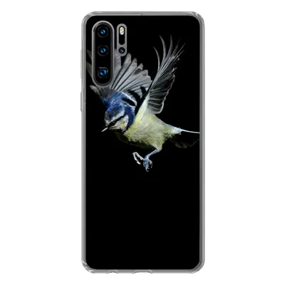 Produktbild von MuchoWow® Handyhülle Schutzhülle Hülle für Huawei P30 Pro Vogel - Federn - Porträt Silikon Softcase Handy Hülle - Schutzdeckel