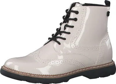 Produktbild von s.Oliver Damen Stiefelette Schnürboot Reißverschluss Lyralochung 5-25465-39, Größe:41 EU, Farbe:Beige