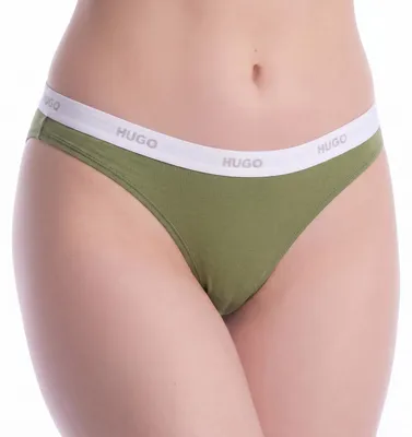 Produktbild von BOSS Elastischer Damen-Baumwoll-Tanga mit Logo 50557101