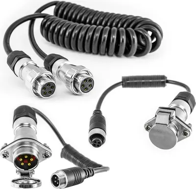 Produktbild von Carmedien Rückfahrkamera Anschluss Set Sattelzug CM-Rad Trailer Kabel Anhänger Sattelauflieger