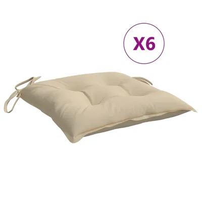 Produktbild von vidaXL Palettenkissen 6 Stk. Beige 50x50x7 cm Oxford-Gewebe