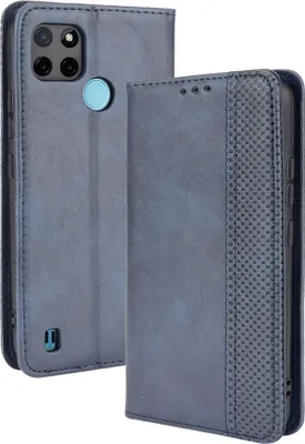 Produktbild von Mobigear Sensation  Realme C25Y Hülle Klapphülle Geldbörse - Blau
