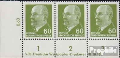 Produktbild von Briefmarken DDR 1964 Mi 1080DV mit Druckvermerk (kompl.Ausg.) gestempelt W. Ulbricht