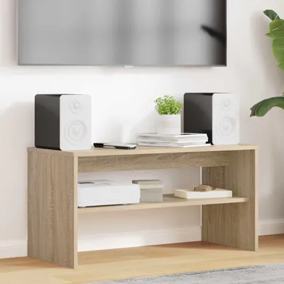 Obrázok produktu pre Maison Exclusive – TV skrinka, 80 x 35 x 40 cm, drevotrieska, Imitácia dub Sonoma