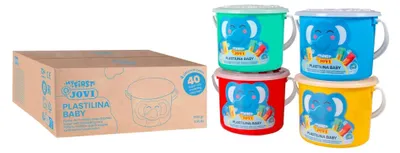 Produktbild von Jovi PLASTILINA BABY Knetmasse 40er Schachtel, sortiert