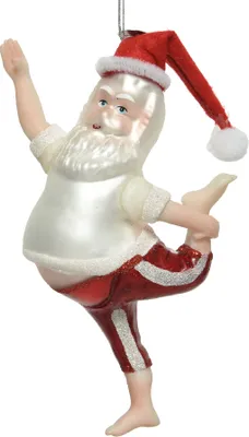 Productafbeelding van Kerstman glas l8.40b5h16 cm wntrwt kerst Decoris