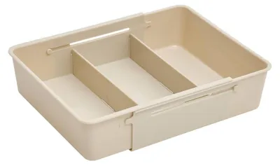 Produktbild von Ausziehbarer schubladeneinteiler stora 20 x 38,5 cm, beige - 5 five simply smart