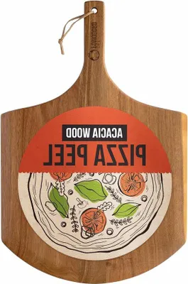 Productafbeelding van Famanu pizzaschep van hout - 356 cm met handgreep