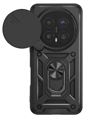 Produktbild von Mayaxess, Ring Hülle mit Kameraschiebeschutz für Honor Magic 8 Pro, Schwarz