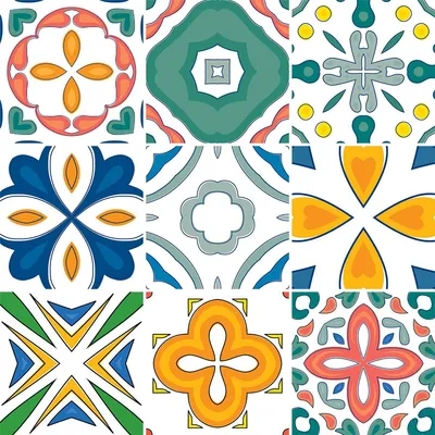 Obrázok produktu pre Samolepiace nálepky na obklady do kuchyne a kúpeľne – 9 nálepiek AZULEJOS MODESTIONO – 9 nálepiek s rozmermi 15 x 15 cm