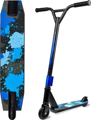 Produktbild von LOFO Cityroller Stunt Scooter Blau Tretroller Trick Roller Kickscooter Funscooter Kinderroller mit ABEC 9 Stunt Scooter