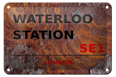 Produktbild von Blechschild London 18x12cm Waterloo Station SE1