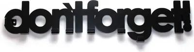Immagine prodotto di Non dimenticare il gancio da parete in metallo Decorizzly®