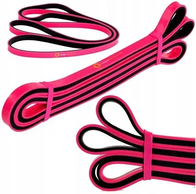 Produktbild von HMS GU06 Fitness Widerstandsband Krafttraining Rosa 6-18 kg