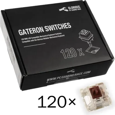 Image de Glorious Gateron Brown interrupteurs de clavier mécanique 120 pcs