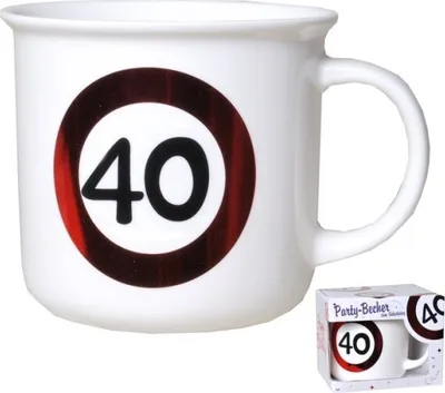 Produktbild von Geschenk  Becher zum 40 geburtstag