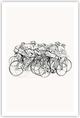 Produktbild von Poster - Poster ohne Rahmen - Fahrrad Rennen Rad - 61x91,5 cm - Wand Bild - Wanddeko - Wandbilder - Kunstposter - Wandposter - Bilder - Kunstdruck - Wanddekoration - Wandbild - P2XPA61x91-4122