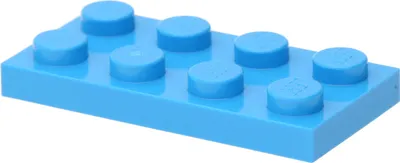 Produktbild von LEGO: 50 Platten, Größe 2x4 Noppen in dunklem Azurblau