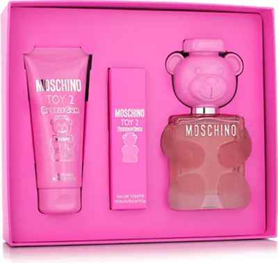 Produktbild von Moschino Toy 2 Bubble Gum Set Eau de Toilette 100 ml + Körperlotion 100 ml + Eau de Toilette 10 ml