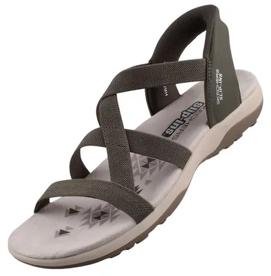 Image de Skechers Slip-Ins: Reggae Slim Sandalen Plat - Groen - Maat 39