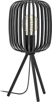Zdjęcie produktu dla Lampa stołowa Romazzina, 40 W, E27, czarna