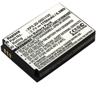 Produktbild von Akku für Sonim XP3 Sentinel Li-Ion 3,7 Volt 1750 mAh schwarz