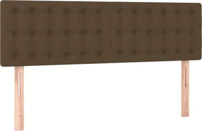 Obrázek produktu pro vidaXL Čela postele, tmavě hnědá, 144 x 5 x 78/88 cm, látka