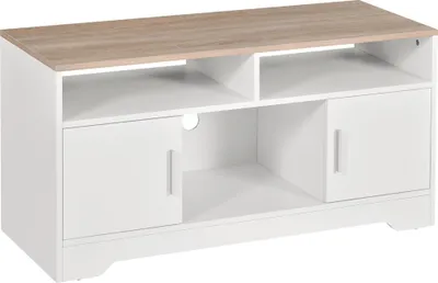 Obrázek produktu pro TV nábytek - TV stolek - 105 x 40 x 52 cm - Otevřené police - Spousta úložného prostoru - Moderní marocký styl - Do obývacího pokoje