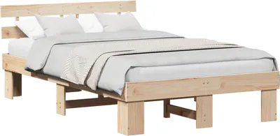 Obrázok produktu pre Rám postele Prírodná 120 x 200 cm Masívne borovicové drevo