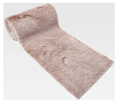 Produktbild von Flauschiges Fellband 15 x 200 cm – Weicher Tischläufer in Felloptik – Kunstfell Dekoband für Tischdekoration und DIY-Projekte (Beige)