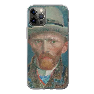 Produktbild von MuchoWow® Handyhülle Schutzhülle Hülle für iPhone 13 Pro Selbstporträt 1887 - Gemälde von Vincent van Gogh Silikon Softcase Handy Hülle - Handy-Tasche