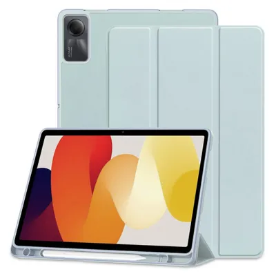 Produktbild von Techsuit Flex Trifold Tablet-Hülle mit Pencil-Halter für Xiaomi Redmi Pad SE - Hellblau