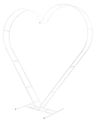 Immagine prodotto di Struttura per arco nuziale, forma a cuore, design moderno, BIANCO