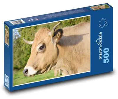 Obrázek produktu pro Puzzle 500 Kráva na zelené louce - martinpuzzle