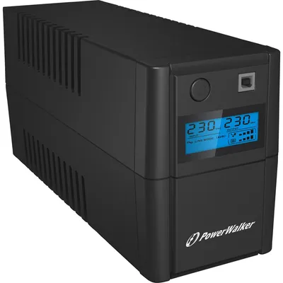 Produktbild von PowerWalker VI 850SE LCD/IEC, Line-Interaktiv, 0,85 kVA, 480 W, Sine, 170 V, 280 V