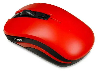 Zdjęcie produktu dla iBox LORIINI, Oburęczny, Optyczny, RF Wireless, 1600 DPI, Czarny, Czerwony