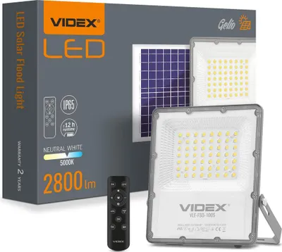 Produktbild von Videx LED-Solarfluter mit Halogenlampe, Automatikmodus, 2800 lm, Schutzart IP65 + Fernbedienung