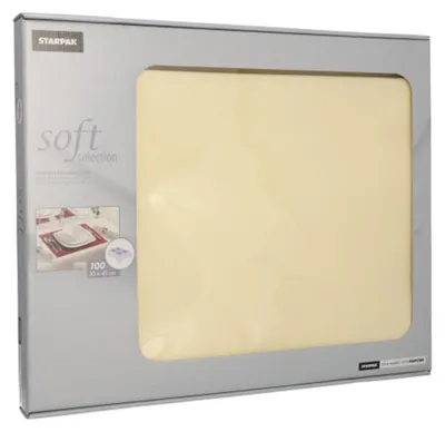 Produktbild von Tischsets, stoffähnlich, Vlies "soft selection" 30 cm x 40 cm creme
