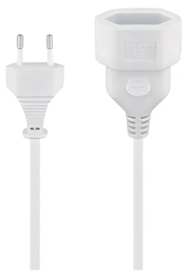 Zdjęcie produktu dla goobay Verlängerungskabel Eurostecker weiß 3 m